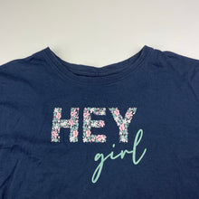 Load image into Gallery viewer, Girls Anko, navy cotton tee / top, EUC, size 10,  
