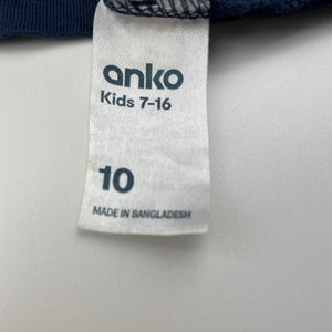 Girls Anko, navy cotton tee / top, EUC, size 10,  