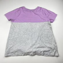 Load image into Gallery viewer, Girls Tilii, purple &amp; grey tie front tee / top, FUC, size 10,  
