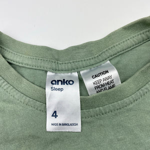 Boys Anko, cotton pyjama tee / top, GUC, size 4,  
