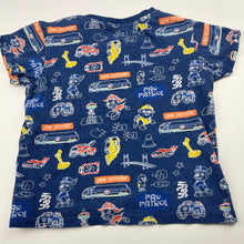 Load image into Gallery viewer, Boys Uniqlo, Nickelodeon Paw Patrol cotton tee / top, wash fade, FUC, size 2,  