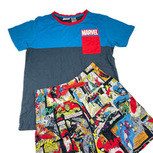 Load image into Gallery viewer, Boys Peter Alexander, Marvel Superheroes cotton pyjama top &amp; shorts, GUC, size 12,  
