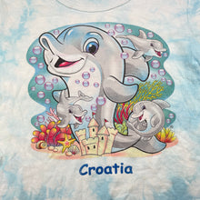 Load image into Gallery viewer, Unisex MAKSIM JET, cotton tee / top, dolphins, FUC, size 4,  