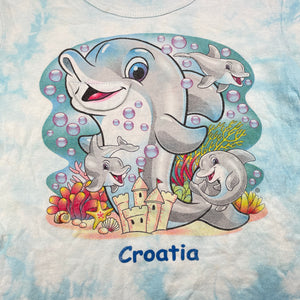Unisex MAKSIM JET, cotton tee / top, dolphins, FUC, size 4,  