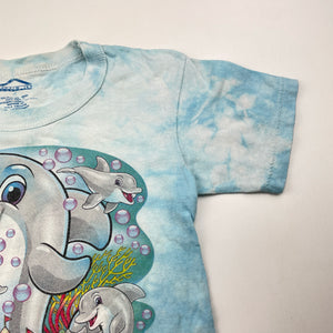 Unisex MAKSIM JET, cotton tee / top, dolphins, FUC, size 4,  