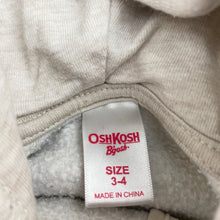 Load image into Gallery viewer, Girls Osh Kosh, fleece lined zip hoodie sweater, FUC, size 3-4,  
