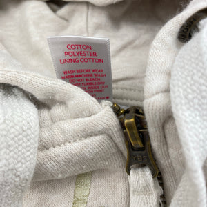Girls Osh Kosh, fleece lined zip hoodie sweater, FUC, size 3-4,  