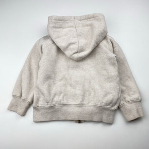 Girls Osh Kosh, fleece lined zip hoodie sweater, FUC, size 3-4,  