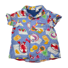 Load image into Gallery viewer, Girls Cotton On, colourful crinkle cotton pyjama top, EUC, size 3,  