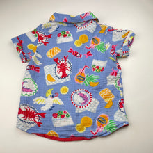 Load image into Gallery viewer, Girls Cotton On, colourful crinkle cotton pyjama top, EUC, size 3,  