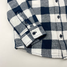 Load image into Gallery viewer, Boys Anko, navy check flannel cotton long sleeve shirt, NEW, size 5,  