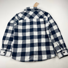 Load image into Gallery viewer, Boys Anko, navy check flannel cotton long sleeve shirt, NEW, size 5,  