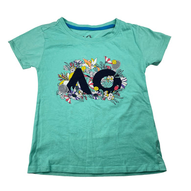 Girls Tennis Australia, Australian Open organic cotton tee / top, FUC, size 4,  