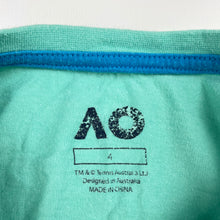 Load image into Gallery viewer, Girls Tennis Australia, Australian Open organic cotton tee / top, FUC, size 4,  