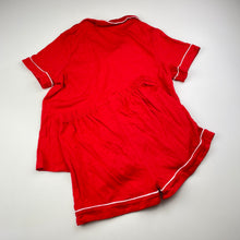 Load image into Gallery viewer, Girls KID, red soft feel pyjama top &amp; shorts, EUC, size 7,  
