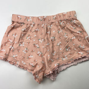 Girls Lily & Dan, floral cotton pyjama top & shorts, GUC, size 8,  