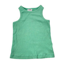 Load image into Gallery viewer, Girls Seed, green ribbed sleeveless top, GUC, size 3,  