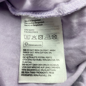Girls H&M, stretchy long sleeve tee / top, butterfly, EUC, size 7-8,  
