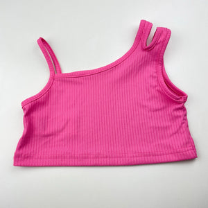 Girls SHEIN, pink stretchy cropped top, EUC, size 4,  