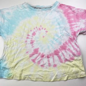 Girls FILA, tie dyed cotton / viscose tee / top, GUC, size 10,  