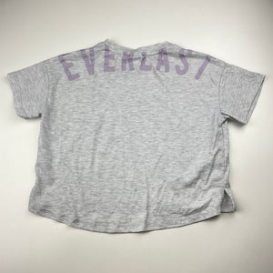Girls Everlast, grey marle cropped tee / top, FUC, size 12,  