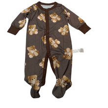 Load image into Gallery viewer, Unisex Kiki, lightweight coverall / romper, teddy bears, EUC, size 0,  