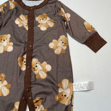 Load image into Gallery viewer, Unisex Kiki, lightweight coverall / romper, teddy bears, EUC, size 0,  