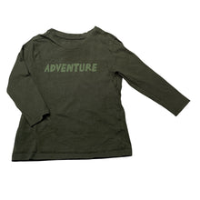 Load image into Gallery viewer, Boys Anko, khaki cotton long sleeve tee / top, GUC, size 2,  