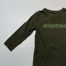 Load image into Gallery viewer, Boys Anko, khaki cotton long sleeve tee / top, GUC, size 2,  