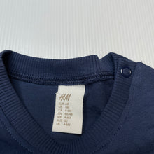 Load image into Gallery viewer, Boys H&amp;M, navy cotton tee / top, EUC, size 00,  