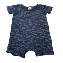 Load image into Gallery viewer, Boys Anko, blue &amp; white cotton romper, GUC, size 1,  