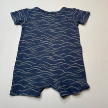 Load image into Gallery viewer, Boys Anko, blue &amp; white cotton romper, GUC, size 1,  