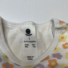 Load image into Gallery viewer, Girls Dymples, floral cotton romper, EUC, size 1,  