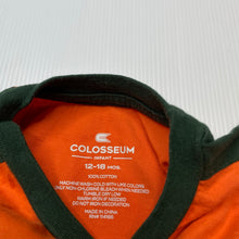Load image into Gallery viewer, Boys Colosseum, Miami Hurricanes cotton bodysuit / romper, EUC, size 1,  
