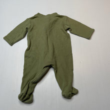 Load image into Gallery viewer, Unisex Anko, soft feel organic cotton zip coverall / romper, GUC, size 0000,  