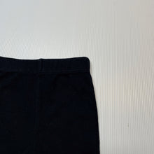 Load image into Gallery viewer, Unisex Dymples, black cotton leggings / bottoms, GUC, size 000,  