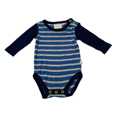 Boys Marquise, striped cotton bodysuit / romper, GUC, size 000,  