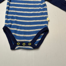 Load image into Gallery viewer, Boys Marquise, striped cotton bodysuit / romper, GUC, size 000,  