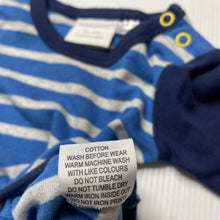 Load image into Gallery viewer, Boys Marquise, striped cotton bodysuit / romper, GUC, size 000,  