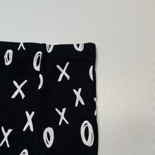 Load image into Gallery viewer, Unisex Dymples, black &amp; white cotton leggings / bottoms, GUC, size 000,  
