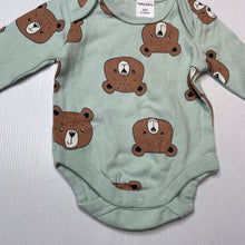 Load image into Gallery viewer, Unisex Baby Berry, cotton bodysuit / romper, bears, EUC, size 000,  