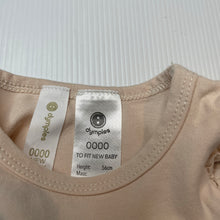 Load image into Gallery viewer, Girls Dymples, broderie trim bodysuit / romper, EUC, size 0000,  