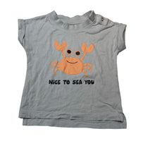 Load image into Gallery viewer, Unisex Baby Berry, cotton tee / top, crab, EUC, size 1,  