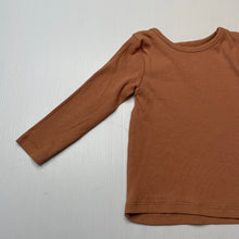 Load image into Gallery viewer, Unisex Dymples, stretchy organic cotton blend long sleeve top, EUC, size 0,  