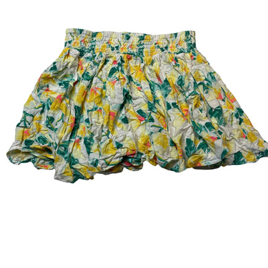 Girls Pumpkin Patch, floral viscose skirt, elasticated, L: 31cm, GUC, size 6,  