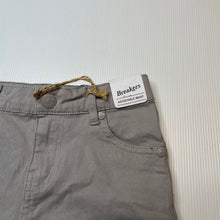 Load image into Gallery viewer, Boys Breakers, grey stretch cotton shorts, adjustable, NEW, size 4,  