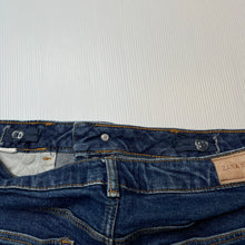Load image into Gallery viewer, Girls Zara, blue stretch denim shorts, adjustable, GUC, size 11-12,  