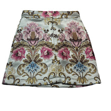 Load image into Gallery viewer, Girls Child by Petals Ink, Designer lined embroidered floral cotton/silk skirt, L: 38.5cm, W: 30cm across, EUC, size 8,  