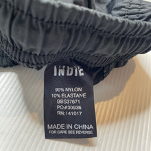 Load image into Gallery viewer, Boys Indie, black lightweight board shorts, elasticated, EUC, size 10,  