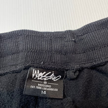 Load image into Gallery viewer, Boys Mossimo, black fleece lined shorts, elasticated, GUC, size 14,  